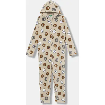 Kojenecký overall Dětský pyžamový overal United Colors of Benetton 33YB0T02J.G.Seasonal béžová 80X, vel. 120