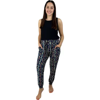 Dámské legíny NOVINKA- Dámské kalhoty typ legíny černé s kroužky