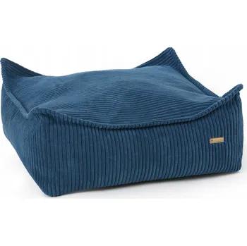 Pelíšek pro psa Útulný pelíšek pro psa kočku 60x60 cm tmavě modrý (manšestr)