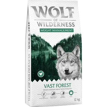 Cizojazyčná kniha 12kg Wolf of Wilderness "Explore The Vast Forests" Weight Management nová receptura