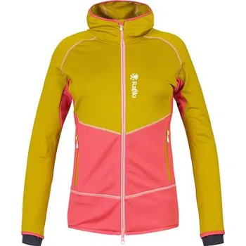 Dámská mikina Rafiki Linya Lady Hoody, olive oil/chrys - dámská technická mikina s kapucí 38 + Doprava zdarma