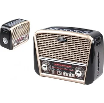 Univerzální solární nabíječka Přenosné 3pásmové solární rádio béžové YUEGAN