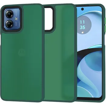 Pouzdro na mobilní telefon Techsuit HaloFrost Series Motorola Moto G14 Midnight Green