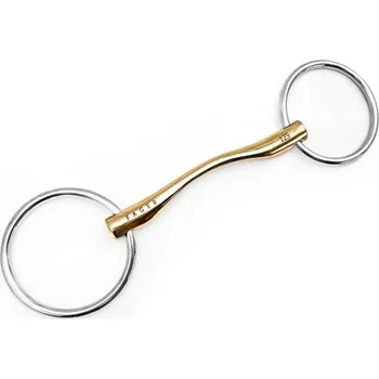 Udidlo pro koně Udidlo stihlové nelomené Sweet Gold Owen Fager 11,5 cm