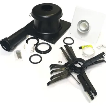 Komín BRILON univerzální komínová sada renoSET KOMPAKT DN100/60-DN80 flex s poklopem