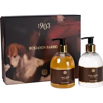 Sprchový gel Benjamin Barber Dárkový box - Mýdlo na ruce a krém na ruce Black Oak