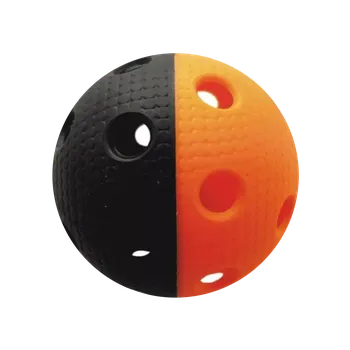 Florbalový míček Florbalový míček TRIX IFF Color DUO, černá / oranžová