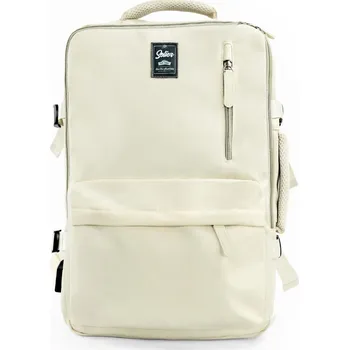 Smetanový prostorný cestovní batoh Solier NOA FV06 NOA BEIGE Velikost: ONE SIZE