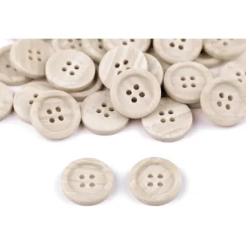 Knoflík Knoflík imitace dřeva - velikost 28" (50ks)