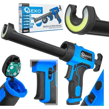 Stavebniny Vytlačovací pistole na baterie s LED osvětlením, 4×AA - GEKO