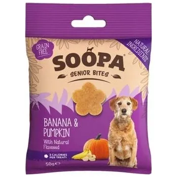 Pamlsek pro psa SOOPA PET Pamlsky SENIOR pamlsky s banánem a dýní 50g