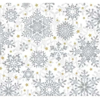 Papírový ubrousek Papírové ubrousky Paw Sněhové Vločky 33x33 cm 20 ks