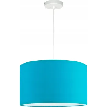 Moderní závěsné stropní svítidlo tyrkysové stínidlo 35cm lustr, LED do obýváku