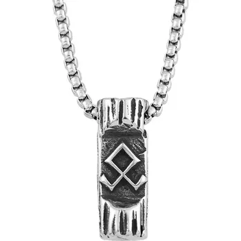 Přívěsek Ocelový přívěsek s runou Othala – Síla původu - Model BEZ ŘETÍZKU (pouze přívěsek)