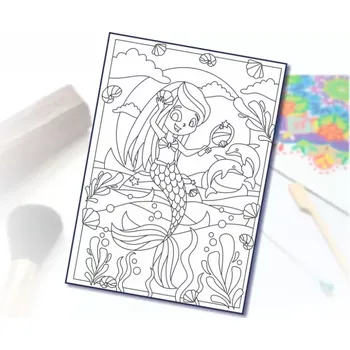 Šablona na pískování mořská víla na kameni A4