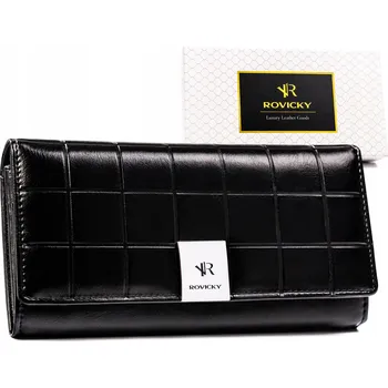 Peněženka Rovicky dámská peněženka z pravé kůže černá