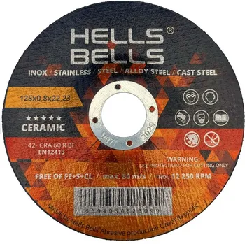 Brusný kotouč Hell Bells Řezný kotouč Hells Bells SG-CERAMIC 42-125x0,8x22,2 (HBSG12508)