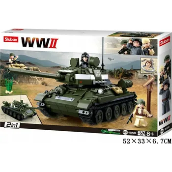 ostatní stavebnice Stavebnice Sluban – Vojenský tank