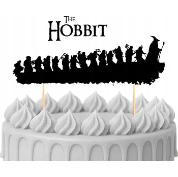 Obraz ZÁPICH DO DORTU Narozeninová Ozdoba Sto Let Pán Prstenů HOBIT POSTAVIČKY