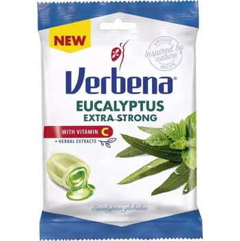Cukrovinka Eukalyptové extra silné Verbena Bonbóny 60 g