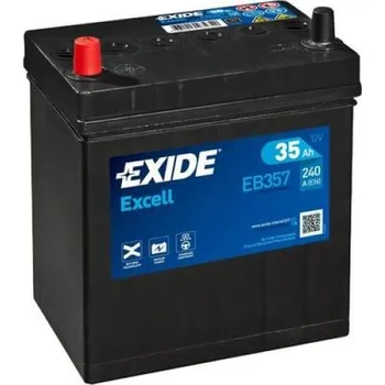 Autobaterie EXIDE Excell 12V 35Ah 240A 187x127x220 Levá