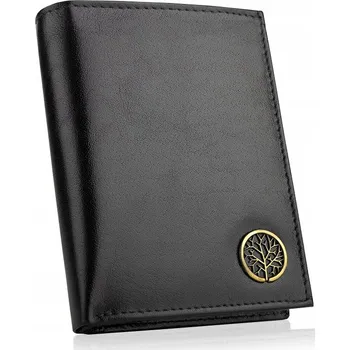 Peněženka Betlewski peněženka z pravé kůže černá L1 BPM-BF-62 - unisex