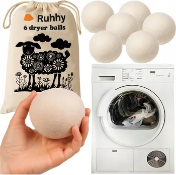 Praní a péče o prádlo Vlněné koule do sušičky 6 ks