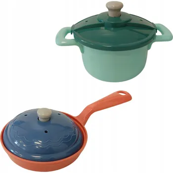 Dětská kuchyňka Sada nádobí pro děti příslušenství nádobí na hraní kuchyňka měkké 30v1