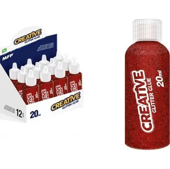Kancelářské lepidlo Lepidlo glitrové 20ml červené