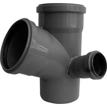 Kanalizační potrubí HT odbočka dvojitá rohová 100/100/70-67st. pravá