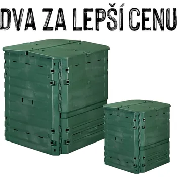 Kompostér VÝHODNÁ SADA - 2x Kompostér THERMOBOX, 400 litrů, zelený