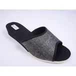 Dámské pantofle přezůvky Bokap 010 stříbrnočerné, otevřené velikost: 38