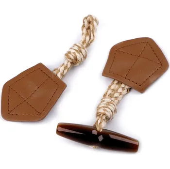 Knoflík Designové zapínání velké s olivou (4 páry)