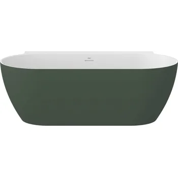 Vana RAVAK Vana Ravak Freedom Wall II Tec 170x87 oválná akrylátová volně stojící, grey green/bílá, krytka odtoku bílá, CC71200000 CC71200000