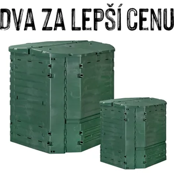 Kompostér VÝHODNÁ SADA - 2x Kompostér THERMOBOX, 900 litrů, zelený