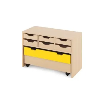 Zahradní úložný box Skříň S + malé dřevěné kontejnery a truhla - CLASSICO