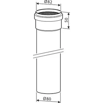 Kotel prodloužení JUNKERS AZ 384 - 1000mm /7716050059/