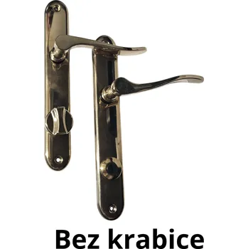 Dveřní kování Dveřní kování Rostex zlatá Siluet klika/klika/WC rosteč 72