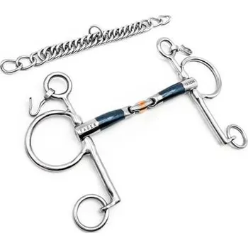Udidlo pro koně Udidlo Pelham dvakrát lomené Sweet Iron John Fager 14,5 cm