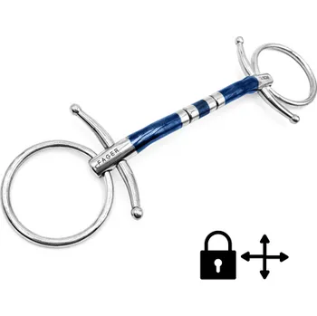 Udidlo pro koně Udidlo roubíkové nelomené Barrel Sweet Iron Niklas Fager 12,5 cm