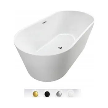 Vana Volně stojící akrylátová vana Braider Altaria, odtok uprostřed, 180 x 80 cm