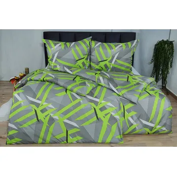 Povlečení Povlečení mikrosatén PULA limetkové