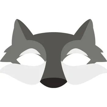 Karnevalová maska Maska plstěná Vlk