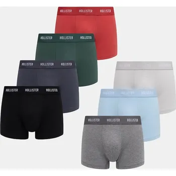 Pánské spodní prádlo Boxerky Hollister Co. 7-pack KI314.5032.200 červená 33B, vel. S