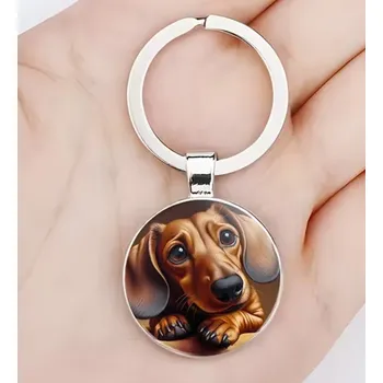 Přívěsek na klíče s jezevčíkem