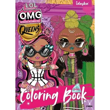 omalovánky OMALOVÁNKY S NÁLEPKAMI LOL OMG QUEENS 2