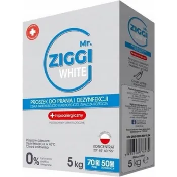 Prací prášek Mr. Ziggi Hypoalergenní prací prášek 5 kg na 70 praní – dezinfekce tkanin