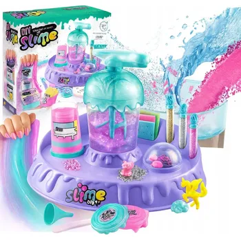 kreativní sada Velká sada na výrobu slizu, mačkacích hraček Slime Factory s třpytkami a konfetami