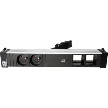 Elektrická zásuvka Elektrická Zásuvka s kabelem Bachmann, stříbrná