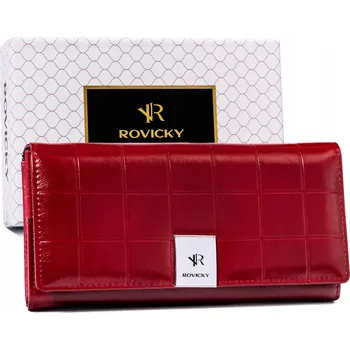 Rovicky dámská peněženka z pravé kůže červená